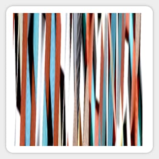 colorful abstract striped pattern Sticker